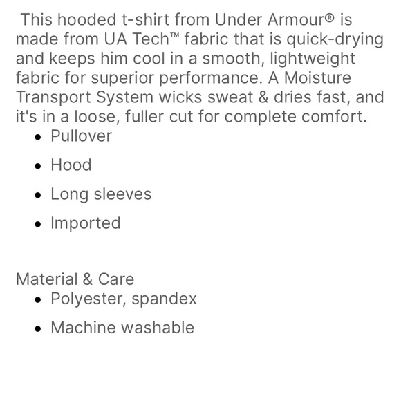 NWT!!  Under Armour hoodie shirt - Picture 2 of 8